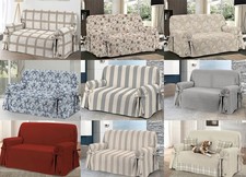 Copridivano Fodera Telo Protezione Divano Con Laccetti Fiocco Varie Fantasie