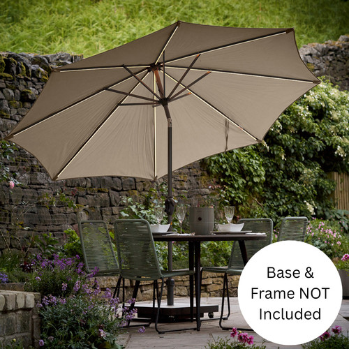 Ombrellone giardino taupe - ombrellone,
