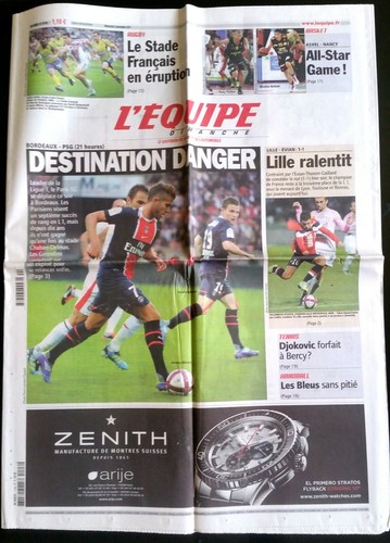 Equipe journal 11 2011 - l'equipe, 6/11/2011