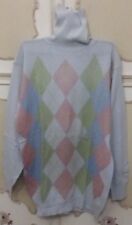 ABBIGLIAMENTO UOMO - LUPETTO A ROMBI - TAGLIA L - SPALLE 44 CM - LUNGHEZZA 73 CM