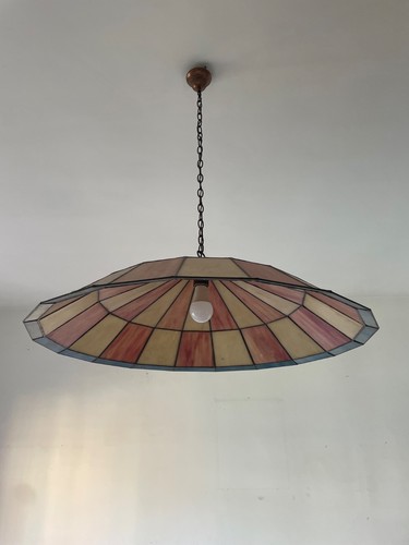 Lampadario vetro istoriato - in,