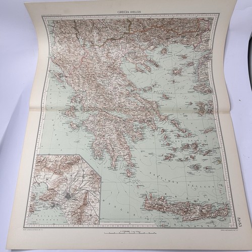 Stampa carta geografica - stampa, grecia