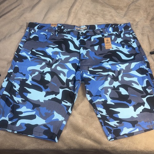Pantaloncini mimetici blu