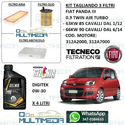 Kit tagliando filtri olio - filtri,