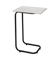 Tavolino Letto Laterale Divano da Caffè Porta PC Tavolo Legno B Metallo 60*40*30