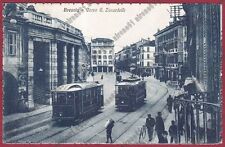 BRESCIA CITTÀ 110 TRAM - SERVIZIO TOILETTE Cartolina VIAGGIATA 1916