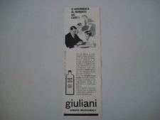 advertising Pubblicità 1962 AMARO GIULIANI