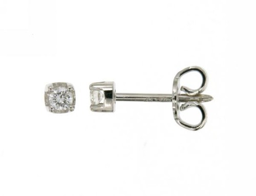 Orecchini punto luce diamanti - orecchini,