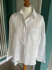 ZARA Camicia Lino Blusa Tasca