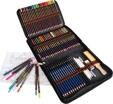 Matite Colorate Da Disegno, Set Da 72 Includono Matite Acquarellabili, Matite Sc