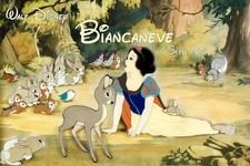 Poster Manifesto Locandina Cinema Film Walt Disney Biancaneve Stampa 40x60 Cm.