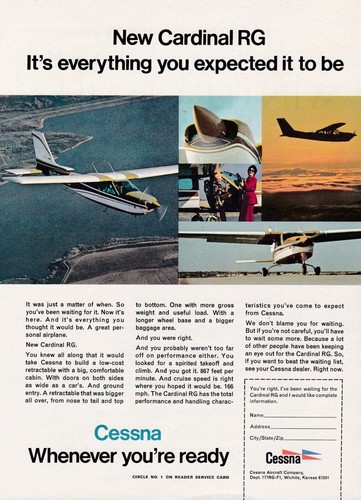 Pubblicità aerei cessna - aerei,