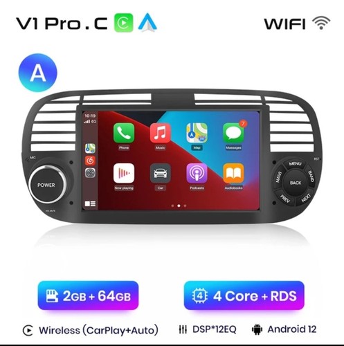 Radio per fiat 500 - per, 7"