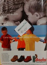 NATURINO SCARPE BAMBINI 2001 PUBBLICITÀ ADVERTISING WERBUNG ITALIAN CLIPPING