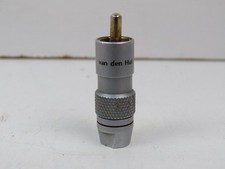 connettore RCA maschio VAN DEN HUL spina per impianto audio hifi placcato oro
