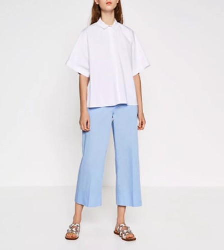 Zara camicia larga bianca per - camicia,