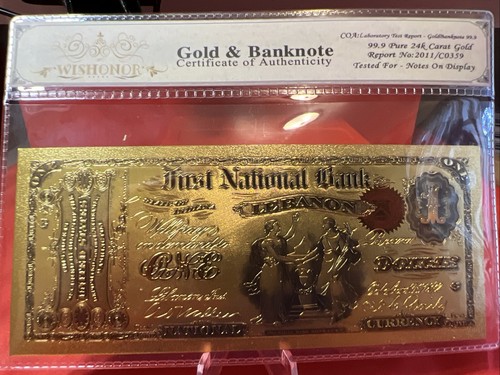 Banconota moneta nazionale oro