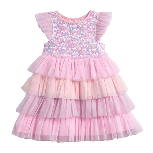 Abito line balze in - a-line,