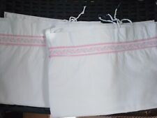 Coppia Federe Vintage Della Nonna Anni 60/70 Sangallo