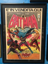 BATMAN LOCANDINA DA EDICOLA PUBLICITARIA DELLE "EDIZIONI WILLIAMS"MOLTO BELLA