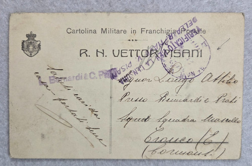 Cartolina franchigia regia - cartolina,