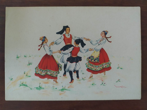 9934 cartolina costumi sardi - cartolina,