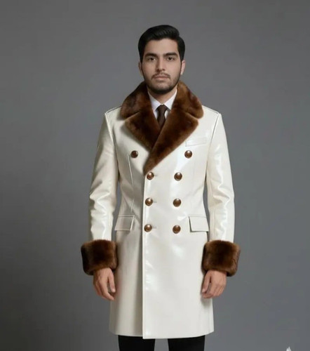 Cappotto uomo trench pelle