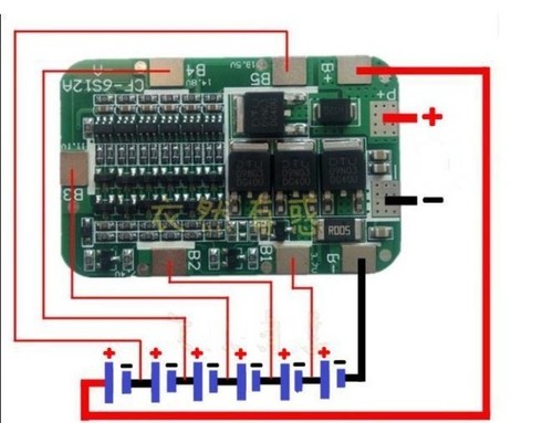 Bms circuito controllo - bms, 6s