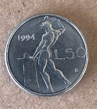 Micro moneta da 50 Lire