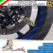 BLOCCA DISCO BLOCCADISCO IN ACCIAIO INOX ARGENTO PER YAMAHA MAJESTY 250