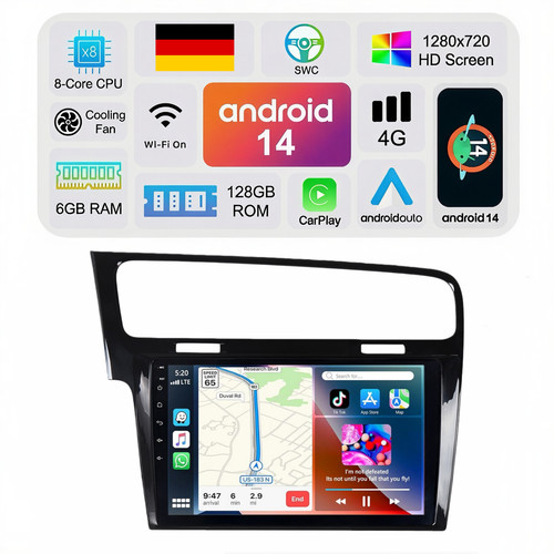 Autoradio core 128gb - 8-core, 6+128gb