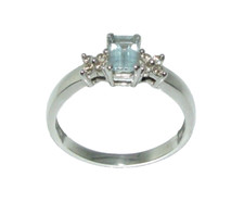 Anello In Oro Bianco 9 Carati
