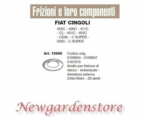 Anello frizione sterzo 15668