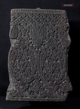 Vecchio timbro in legno Batik - Odisha, India