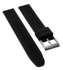 Nautica Cinturino Orologio 18mm Plastica Nero Fascia Acciaio A14654M