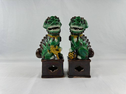 Coppia statue ceramica