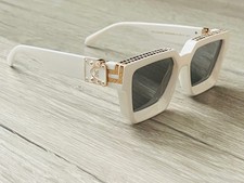Louis Vuitton 1.1 Millionaire White Sunglasses Mirror Lens