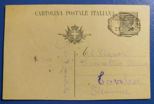 1920 intero postale - ,