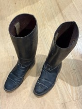 Stivali in cuoio nero da Ufficiale Regio Esercito IIGM