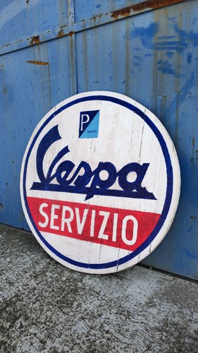 Insegna vespa servizio - insegna, piaggio