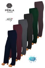 Pantalone donna morbido tessuto SCUBA autunnale made in Italy PERLA OVERSIZE