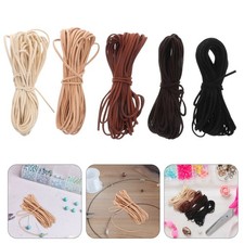  5 Pcs Cordino Cuoio Corda Per Braccialetti Artigianato Pelle Cordoni Collana