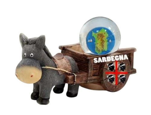 Souvenir carretto asino bolla - asino,