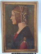 🟢 cartolina d'epoca beatrice d'este - leonardo da vinci