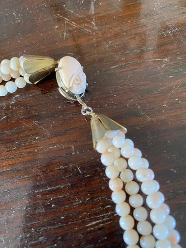 Collana corallo rosa fili - collana,