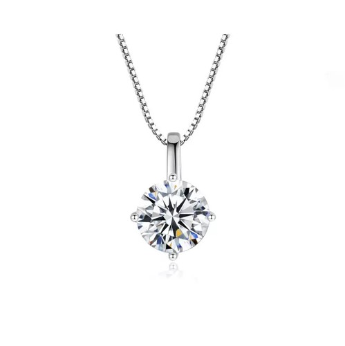 Collana punto luce moissanite - punto,