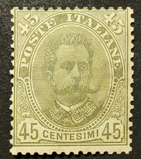 ITALIA REGNO 45 CENT 1891 1896
