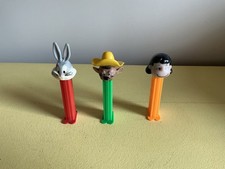 Lot De 3 distributeurs PEZ.  MAFALDA, SPEDDY GONZALES, BUGS BUNNY