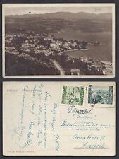 STORIA POSTALE Occ.Istria Lit. Sloveno 1946 Cartolina da Fiume a Zagabria (FSE)