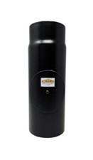 TUBO NERO CON ISPEZIONE PER STUFE A LEGNA   diametri 120-130-140-150 mm